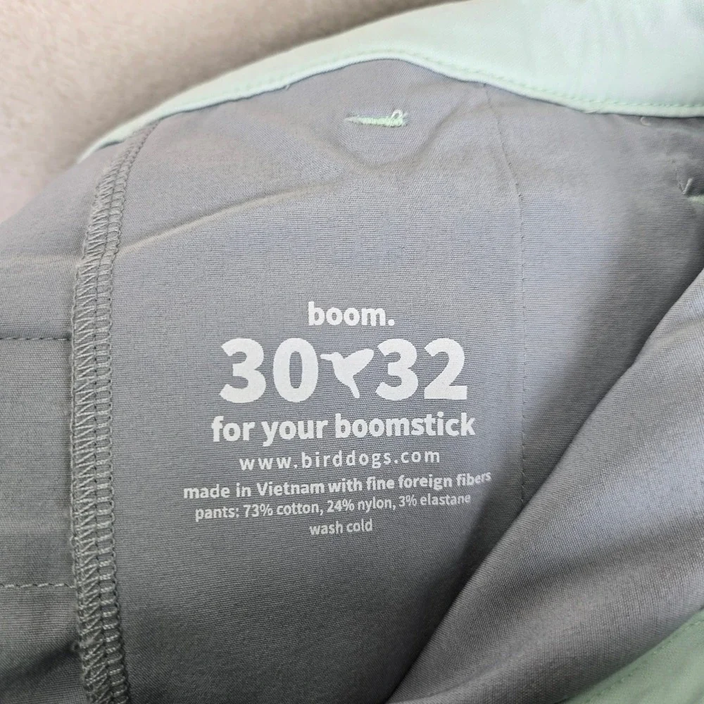 Birddogs Boom Mens Golf Chino Pants 30x32 Lightweight Stretch Preppy Performance